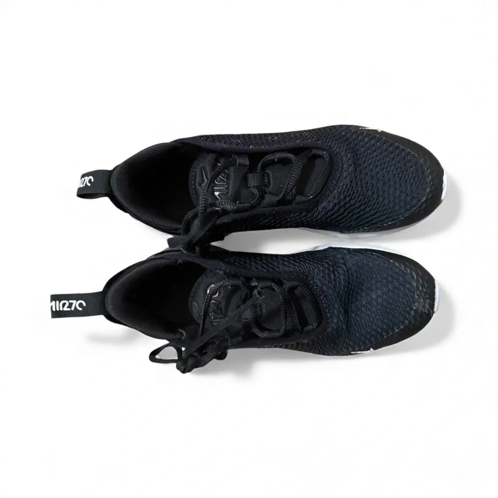 Nike Air Max 270 Kids Sneakers Black White Youth Size 2Y